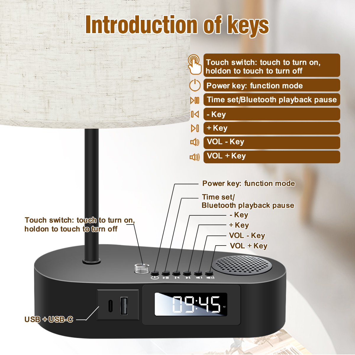 HCP048 桌面音响台灯
